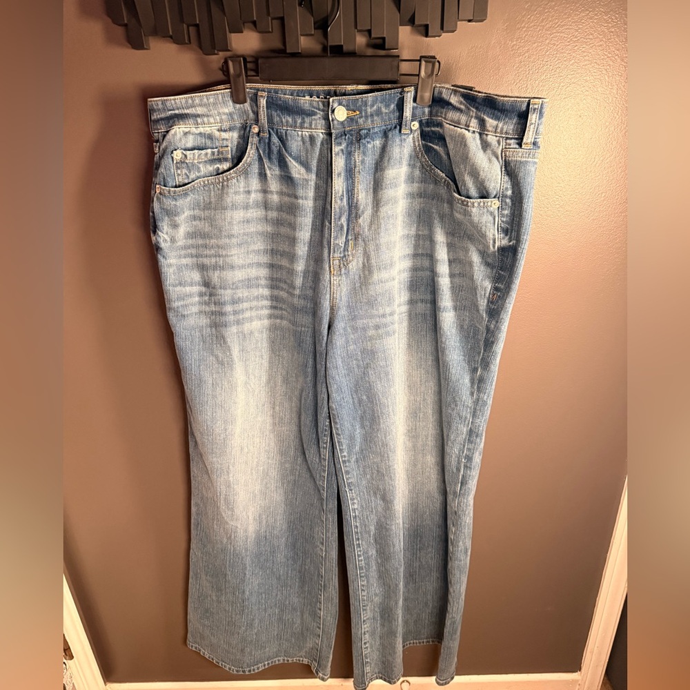 Classic Blue Women's Jeans Extra Wide Leg.